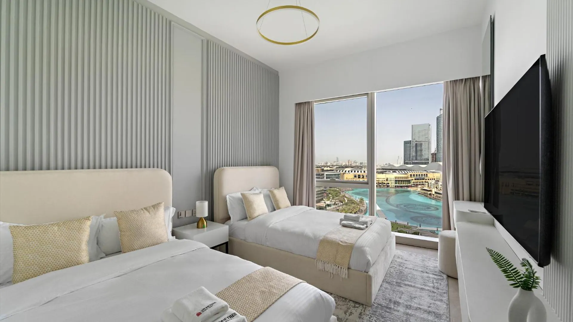 Luxurious 2Br With Full Burj Khalifa And Fountain View Apartman Dubaj Egyesült Arab Emírségek